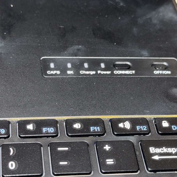 Black ProCase Keyboard Cover Case for Apple iPad Pro 12.9" with PENCIL AND CHGR - Picture 9 of 16